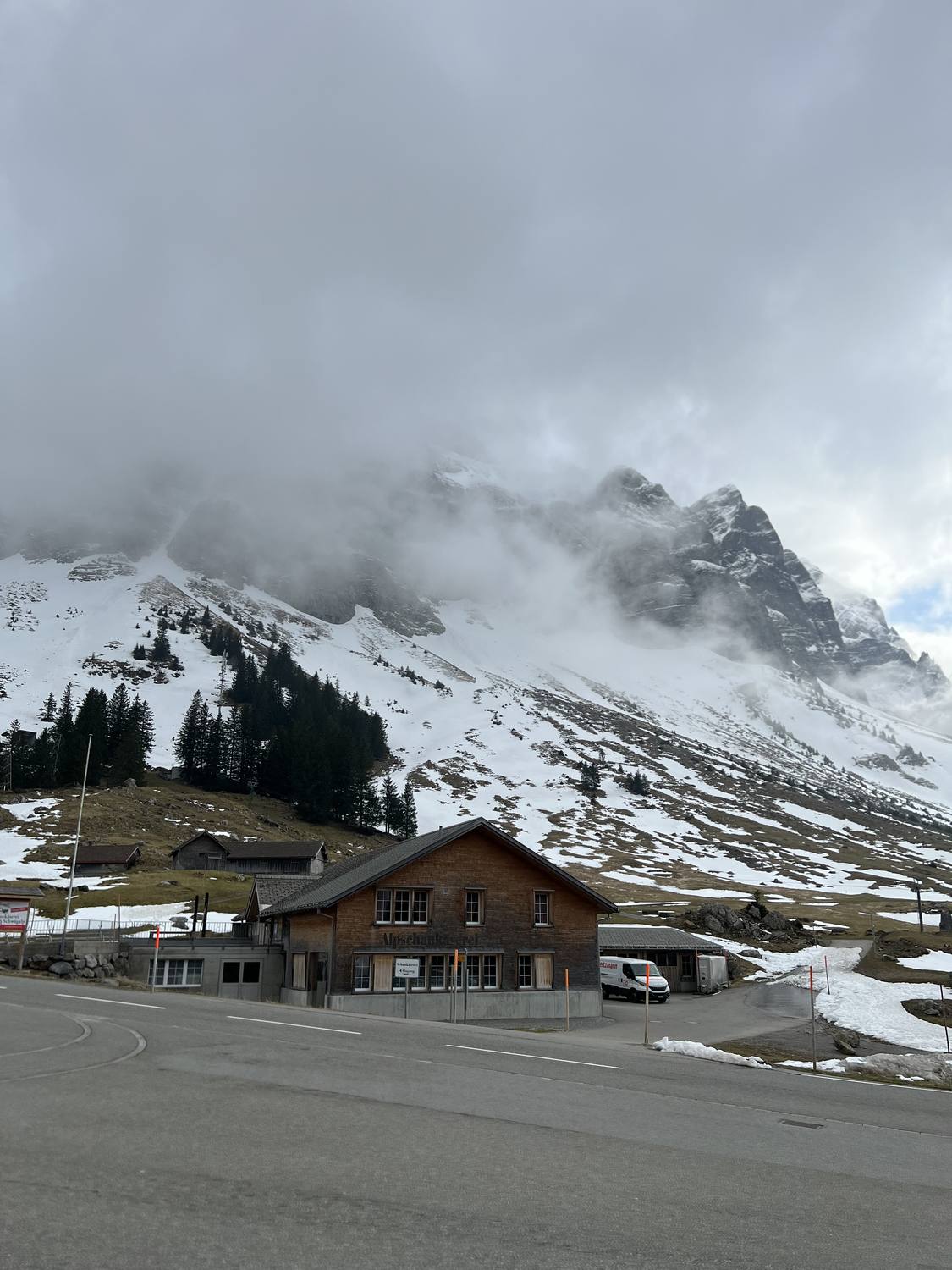 The Alpschaukäserei cheese dairy at Schwägalp, at the foot of Säntis